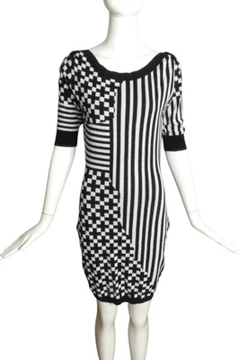 JC de CASTELBAJAC- NWT Printed Cotton Knit Dress, Size Small - Image 1 of 4
