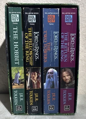 J.R.R. Tolkien Box Set The Hobbit & Lord Of The Rings - 1994 Paperback Books - Image 1 of 4