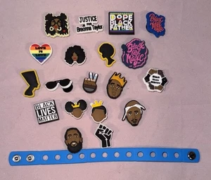 Black Lives Schuh Charms, Rock Schuh Armband Bracelet Charms 20 Stck. - Bild 1 von 1