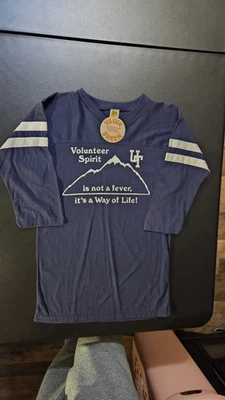 Vintage SS USA Tennessee Volunteers Velva Sheen Sample 3/4 Sleeve Shirt Adult M  - Image 1 of 4