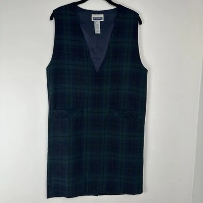 Prophecy Jumper Dress Size 6 Tartan Plaid Wool Pockets Irish Scottish Heritage - Image 1 of 4
