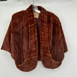 Mantón de piel Williams vintage de pieles Shurg para mujer talla única forrado Regency Glam - Imagen 1 de 9