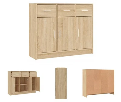 Sideboard Buffet Console Table Storage Cabinet with 3 Drawers Doors Living Room - Image 1 of 4