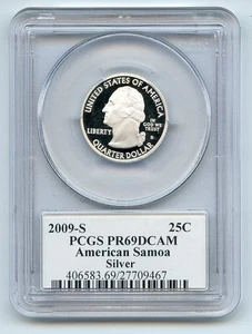 2009 S 25C Silver American Samoa Quarter PCGS PR69DCAM - Picture 1 of 1