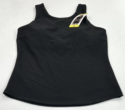 Tela acanalada suave 32 Degrees Cool para mujer con sujetador incorporado, negro, talla S Foto 1 de 4