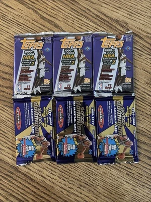 Paquetes de baloncesto Skybox Dominion 1999 2000 vintage 3 paquetes y 3 Topps serie 2  - Imagen 1 de 3