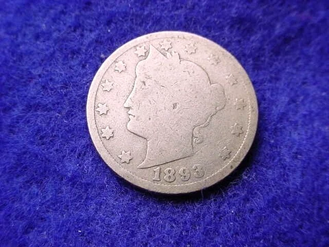 1893 LIBERTY NICKEL SEMI-KEY DATE COIN!!    #30 Cover