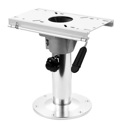 NTUD Boat Seat Pedestal Boat Chair Base With Aluminum Slide Swivel Adjustable Height