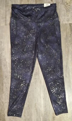 Leggings para mujer Ideology medianos negros profundos 7/8 de largo tiro alto bolsillos laterales  Foto 1 de 4