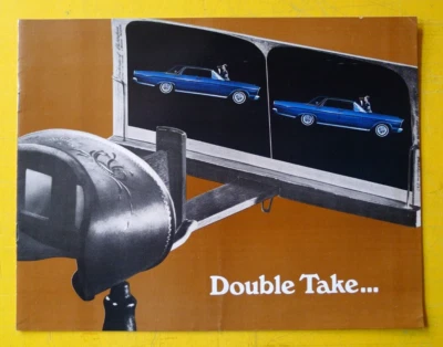 1965 Original FORD 'Double Take' Sales BROCHURE Galaxie Fairlane Falcon Mustang - Image 1 of 4