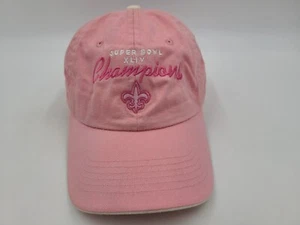 Women New Orleans Saints Super Bowl XLIV Champions Strapback Adjustable Hat Cap - Picture 1 of 17