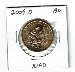 2009 D SACAGAWEA ONE DOLLAR COIN US LIBERTY GOLD COLOR DENVER MINT BU - Picture 1 of 2
