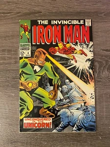 THE INVINCIBLE IRON MAN #4 AUG 1968 MARVEL COMICS GROUP TONY STARK THING ad - Picture 1 of 15