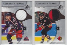 2005-06 UD SPGU SERGEI FEDOROV JERSEY Authentic Fabrics Sp Game Used Jackets