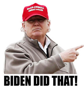 1-100pcs Biden Did that Trump Pointing Sticker Funny Humor Sticker Decal 