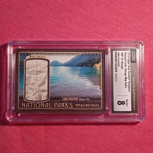 Goodwin Champions National Parks Olympic Crescent Lake Map Relic NP-55 /38 CGC 8 - Picture 1 of 6