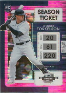 2022 Chronicles Contenders Optic Pink Pulsar #22 Spencer Torkelson Tigers RC