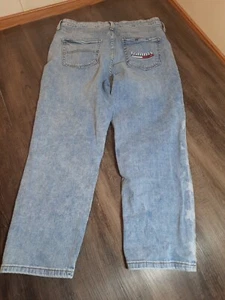 Vintage Tommy Hilfiger jeans Womens Blue Size 10 Stripes and stars - Picture 1 of 8