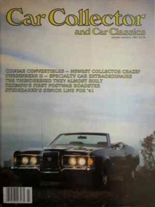 1969 1970 1971-1973 Mercury Cougar conv. cover and article in 1981 Car Collector - Imagen 1 de 1
