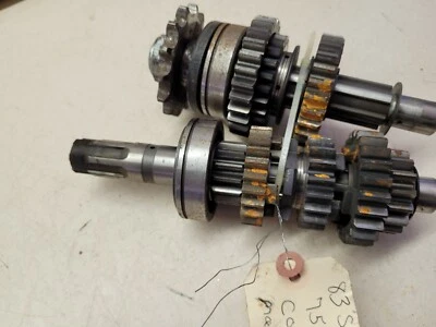 83 SUZUKI GS750 L GS 750 TRANSMISSION COUNTER MAIN SHAFTS  - Image 1 of 4