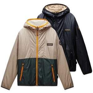 Napapijri Men's Jacket - Napapijri Thur Jacket - Black, Green - NP0A4I1J - BNWT - Picture 1 of 13