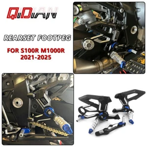 CNC Motorcycle Heel Wing ,Footrest Foot Pegs Pedals,For S1000R M1000R 2021-2025 - Picture 1 of 7