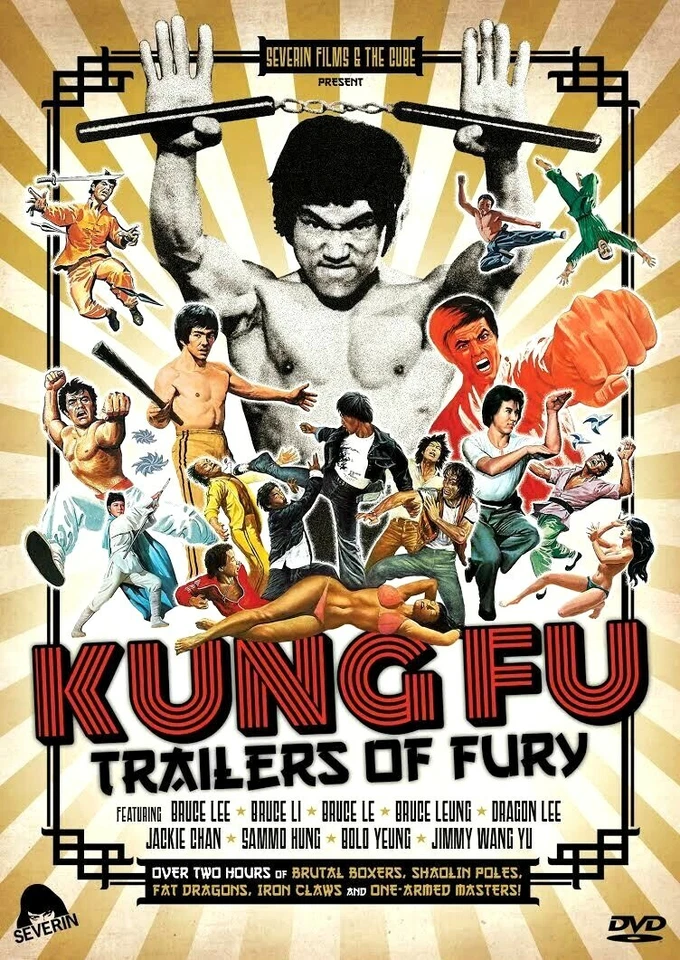 Kung Fu Trailers of Fury DVD Martial Arts Documentary Clips Bruce Li Jackie Chan Foto 1 de 1