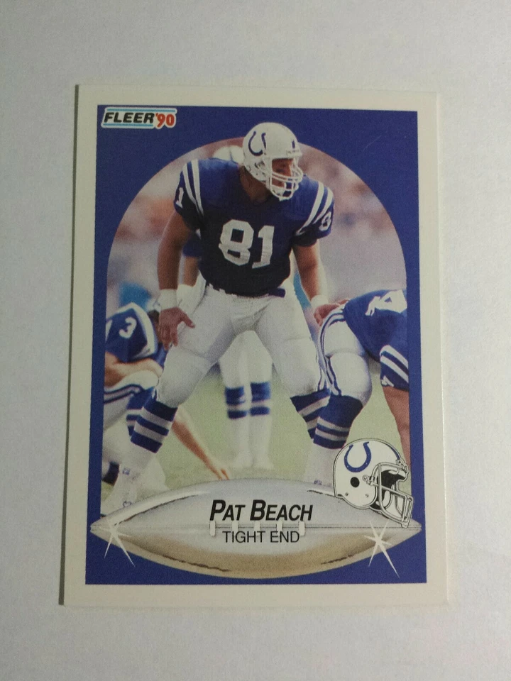 PAT BEACH 1990 FLEER FOOTBALL CARD # 227 C5601 - Image 1 of 1