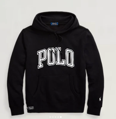 NUEVO POLO RALPH LAUREN NEGRO BLANCO LOGOTIPO GRANDE SUDADERA CON CAPUCHA TALLA 3XB Foto 1 de 4