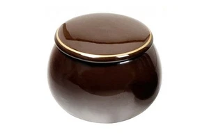 Brown Ceramic Tobacco jar “Ball“ - Bild 1 von 1