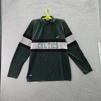 Polo DE COLECCIÓN Boston Celtics Hombres 2XL Verde Nike Colorblock Logo Y2K LEER Foto 1 de 4