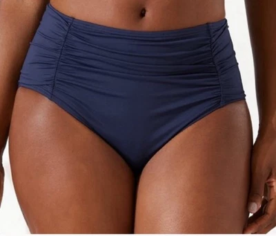 Tommy Bahama Navy Pearl Side-Shirred Hipster Bikini Bottom Size Small blue - Image 1 of 4