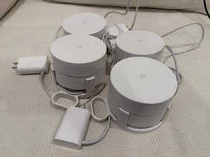 Google Nest Wifi MESH Router Wifi + Power Cords (USB-C) - 4 Units - Picture 1 of 1