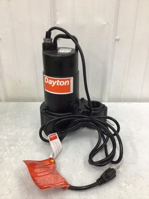 Bomba de sumidero sumergible DAYTON 4HU69 1/2 hp 120 V CA 57 gpm Foto 1 de 4