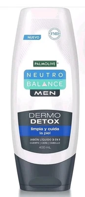 PALMOLIVE МУЖЧИН НЕЙТРО БАЛАНС JABON LIQUO 3EN1/МУЖСКИЕ ВОЛОСЫ ЛИЦО ТЕЛА МЫТЬЕ/13 УНЦИЙ - Изображение 1 из 4