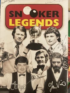 Signed Canvas Of Snooker Legends 70/80s Please See Photos And Description - Picture 1 of 12