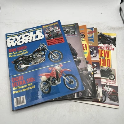 Cycle World Motorcycle Magazine 1989 Lot of 6 Issues Honda Harley Jay Leno BMW - Image 1 of 4