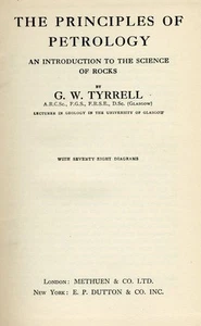 G. W. TYRRELL * Principles of Petrology (2nd edition, 1930, Methuen) * geology - Picture 1 of 8