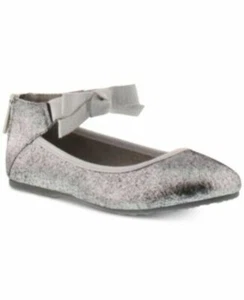 Kenneth Cole New York Little Big Girls Rose Bowie Ballet Silver size 11M - Picture 1 of 1