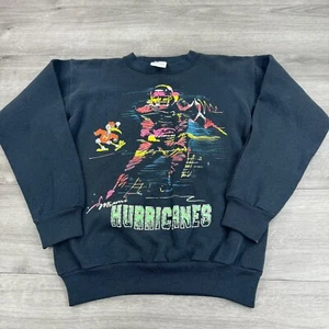 Vintage Miami Hurricanes Sweatshirt 90s USA Crewneck Gr. S Vintage schwarz - Bild 1 von 7