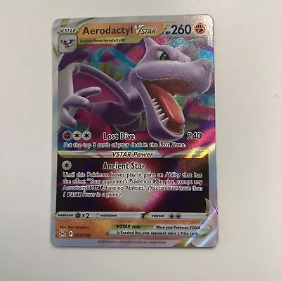 Aerodactyl-VSTAR 199/196 in Portuguese Lost Origin Pokémon TCG