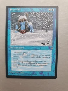 Snowfall, MTG Ice Age (1995), Common Blue Enchantment NM - Picture 1 of 2