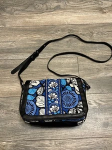Neu ohne Etikett Vera Bradley Tragetasche Umhängetasche nicht mehr produziert blau Bayou Handtasche Beuteltasche Umhängetasche W10 - Bild 1 von 10