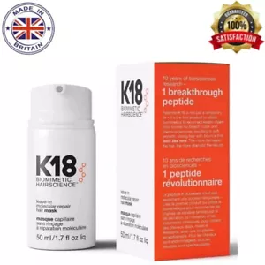 50ml K18 Leave-In Molecular Repair Hair Mask Conditioner For All Hair Types new - Picture 1 of 3