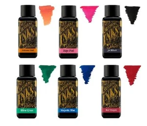 Encre Pour Stylo Plume 30ml - Palette de Couleurs - 6 x Bouteilles - Autumn O... - Afbeelding 1 van 7