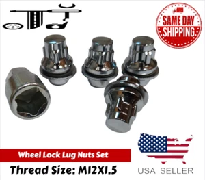 4PC TOYOTA LEXUS SCION FACTORY OEM CHROME 12X1.5 WHEEL LOCKING LUG NUTS. - Picture 1 of 3
