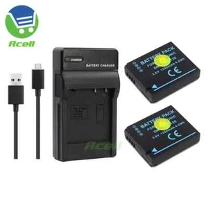 Cargador USB o batería DMW-BCJ13PP/E/GK para cámara Panasonic DMC-LX5 DMC-LX7 - Imagen 1 de 9