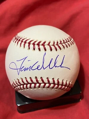 TIM WALLACH AUTOGRAPHED SIGNED MAJOR LEAGUE  BASEBALL OML EXPOS DODGERS COA - Image 1 of 2