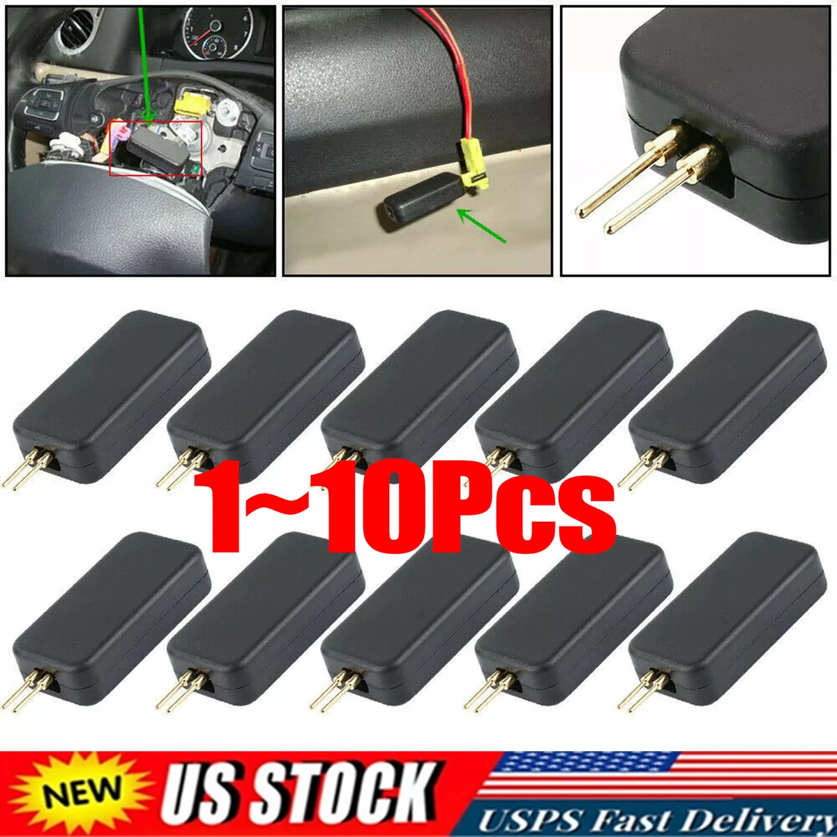 Gatuida 20pcs Bypass Resistor Scanner Tools - Auto Repair Simulator For Airbag Testing & Diagnostics