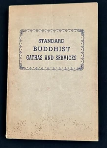 Standard Buddhist Gathas And Services 1939 In Japanese & English Antique/Vintage - Picture 1 of 8